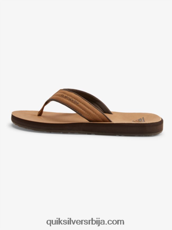 мушкарци Quiksilver царвер сандале од нубука тан - образац_1 Z824VN912