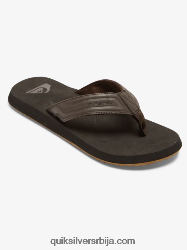 мушкарци Quiksilver сандале са језгром мајмунског кључа браон 1 Z824VN972
