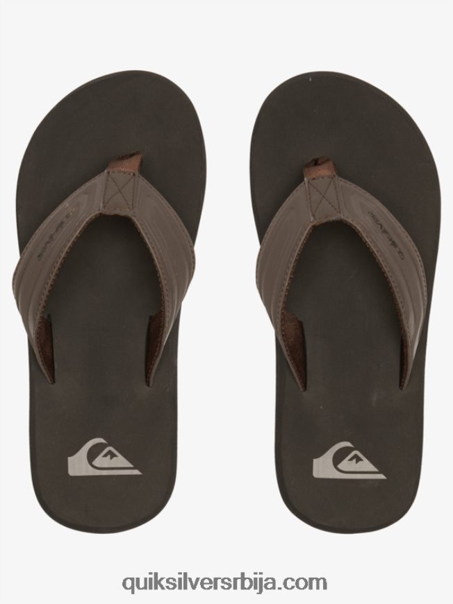 мушкарци Quiksilver сандале са језгром мајмунског кључа браон 1 Z824VN972