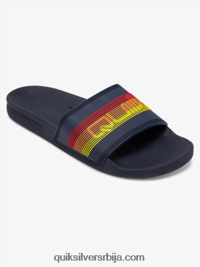 мушкарци Quiksilver риви вордмарк слиде сандале плава 2 Z824VN691
