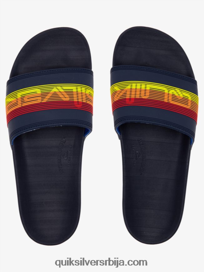 мушкарци Quiksilver риви вордмарк слиде сандале плава 2 Z824VN691