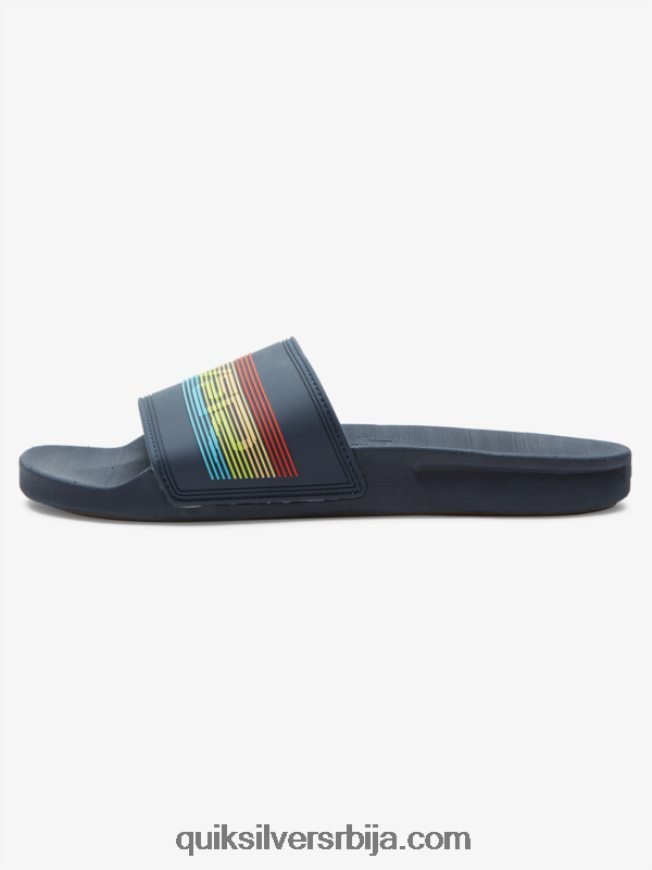 мушкарци Quiksilver риви вордмарк слиде сандале плава 3 Z824VN688