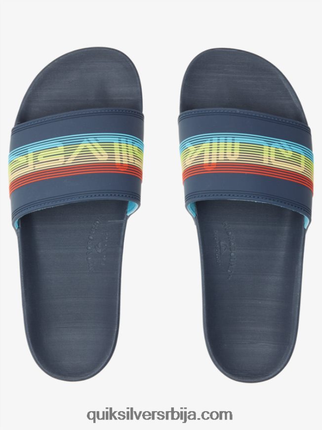 мушкарци Quiksilver риви вордмарк слиде сандале плава 3 Z824VN688