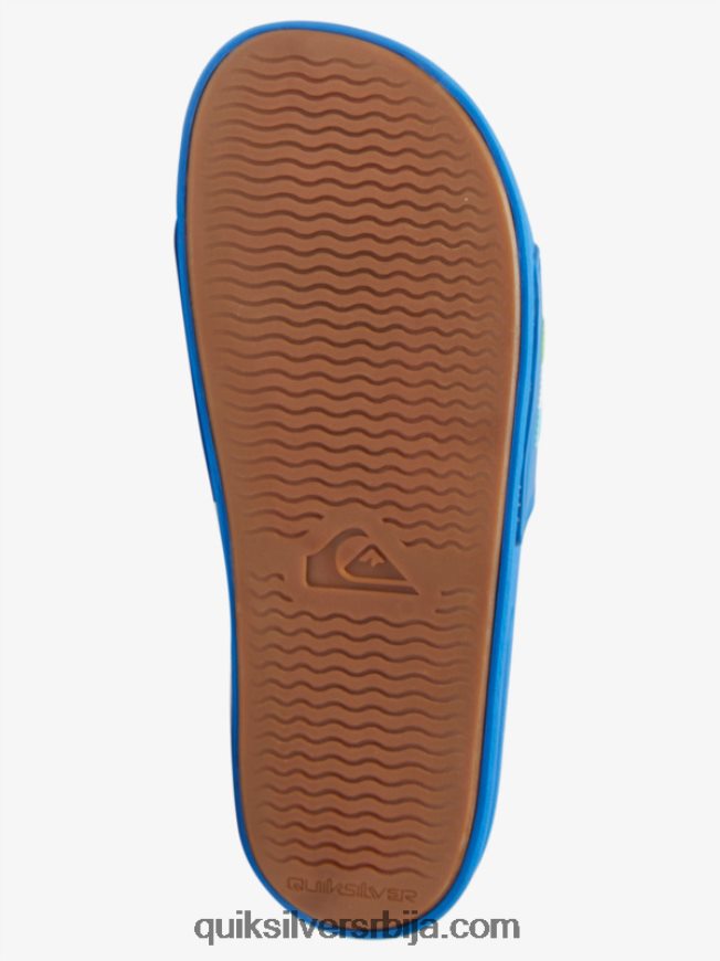 мушкарци Quiksilver риви вордмарк слиде сандале плава 4 Z824VN685