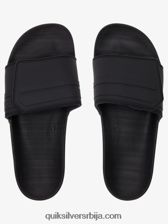 мушкарци Quiksilver риви клизачи за подешавање слајдова црно/сиво Z824VN1016