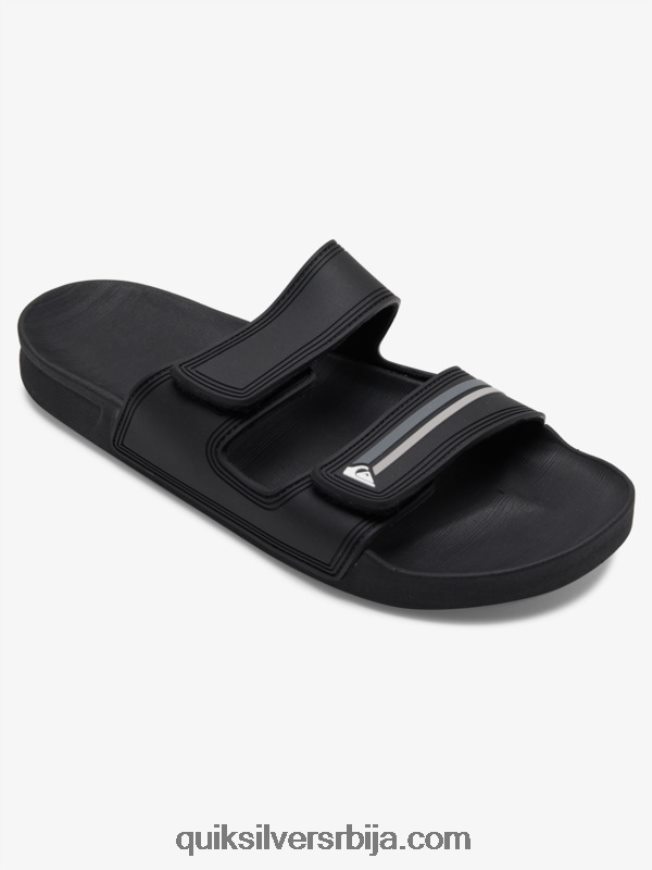 мушкарци Quiksilver риви сандале са дуплим подешавањем црно/сиво Z824VN1076