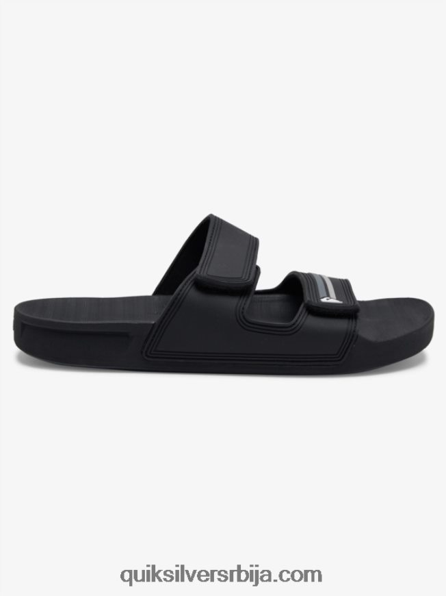 мушкарци Quiksilver риви сандале са дуплим подешавањем црно/сиво Z824VN1076