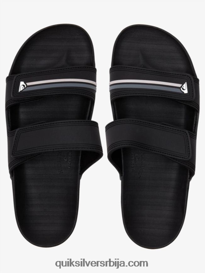 мушкарци Quiksilver риви сандале са дуплим подешавањем црно/сиво Z824VN1076