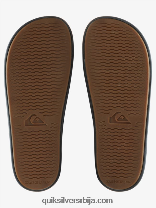 мушкарци Quiksilver риви сандале са дуплим подешавањем сива/црна/зелена Z824VN1078