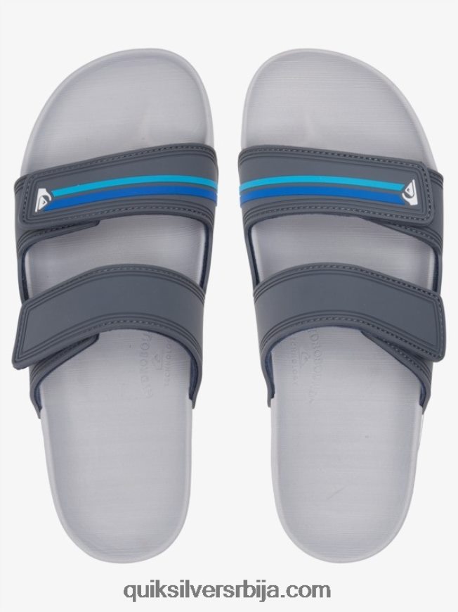 мушкарци Quiksilver риви сандале са дуплим подешавањем сиво/плаво Z824VN1079