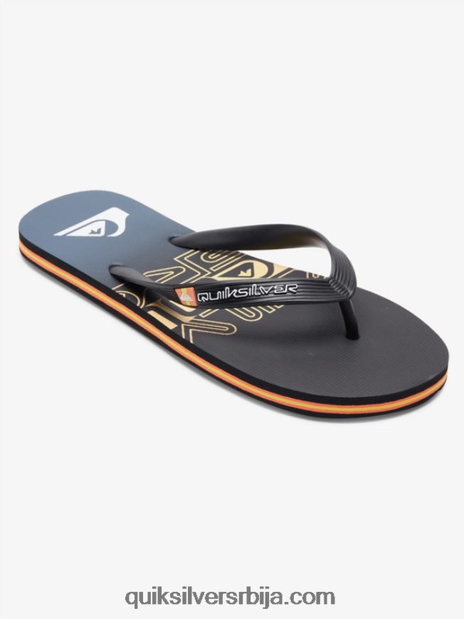 мушкарци Quiksilver молокаи вордблоцк јапанке црно/наранџасто Z824VN1136