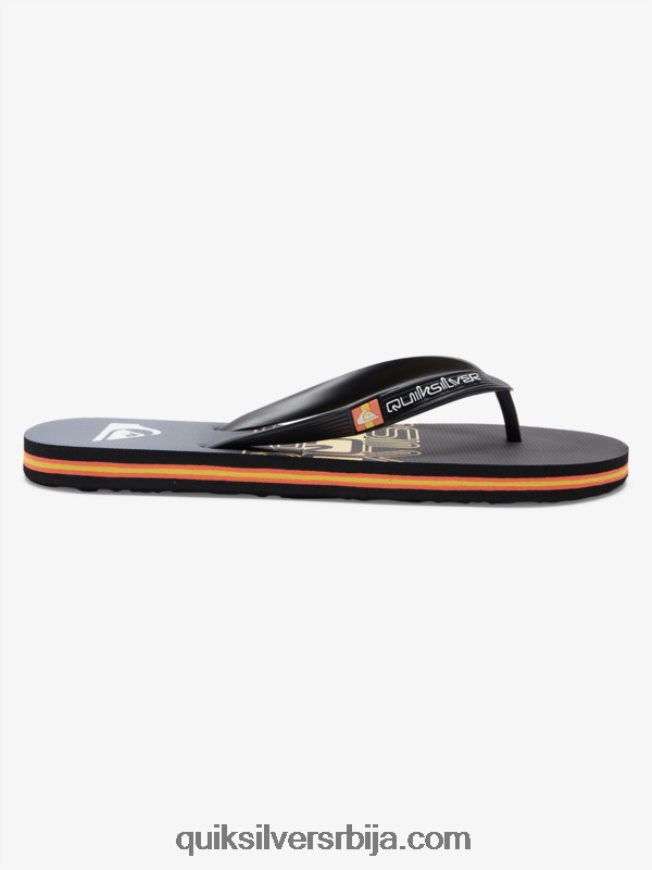 мушкарци Quiksilver молокаи вордблоцк јапанке црно/наранџасто Z824VN1136