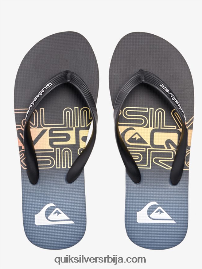 мушкарци Quiksilver молокаи вордблоцк јапанке црно/наранџасто Z824VN1136