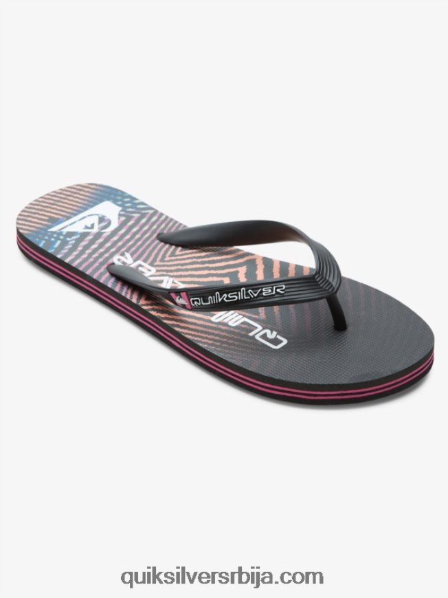 мушкарци Quiksilver молокаи вордблоцк јапанке црно/розе Z824VN1137