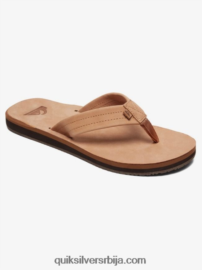 мушкарци Quiksilver еррека кожне сандале тан - чврст Z824VN1186