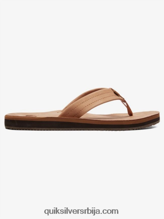 мушкарци Quiksilver еррека кожне сандале тан - чврст Z824VN1186