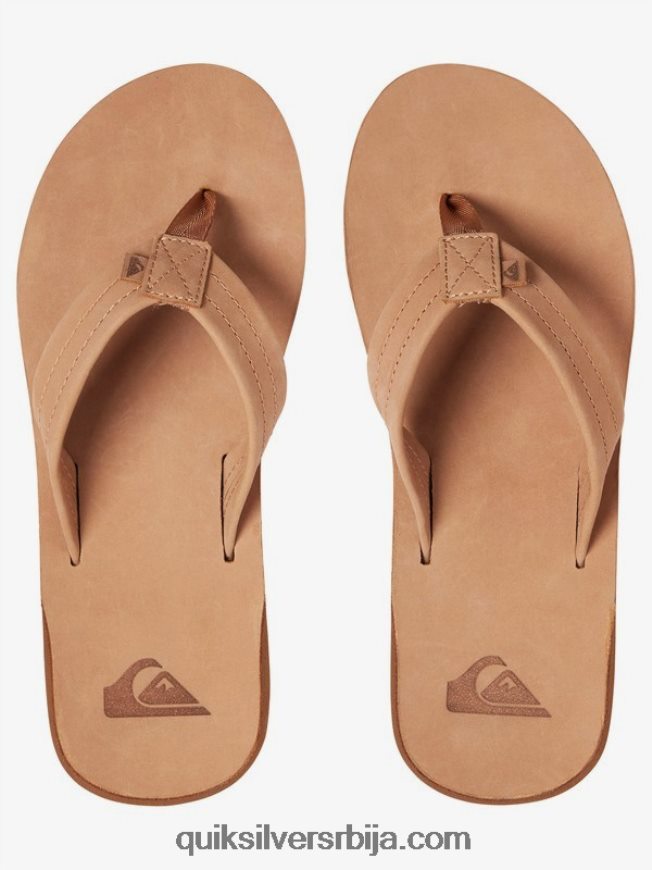 мушкарци Quiksilver еррека кожне сандале тан - чврст Z824VN1186