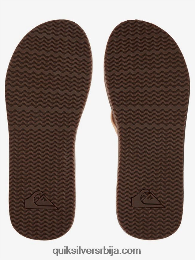 мушкарци Quiksilver еррека кожне сандале тан - чврст Z824VN1186