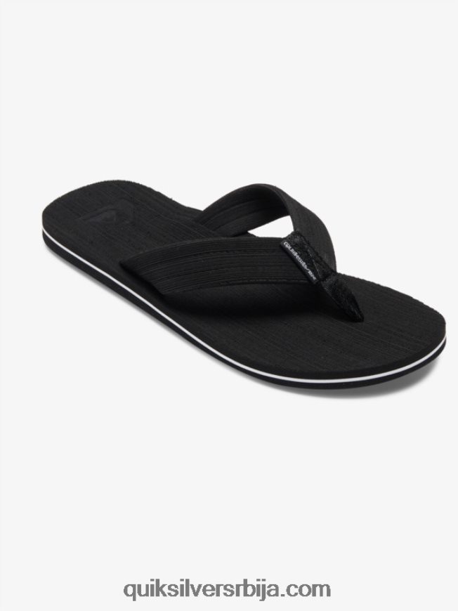 мушкарци Quiksilver молокаи опуштене сандале црно бели Z824VN1249