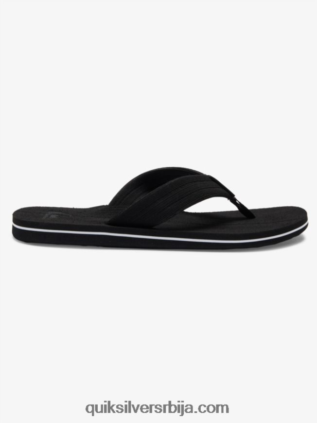 мушкарци Quiksilver молокаи опуштене сандале црно бели Z824VN1249