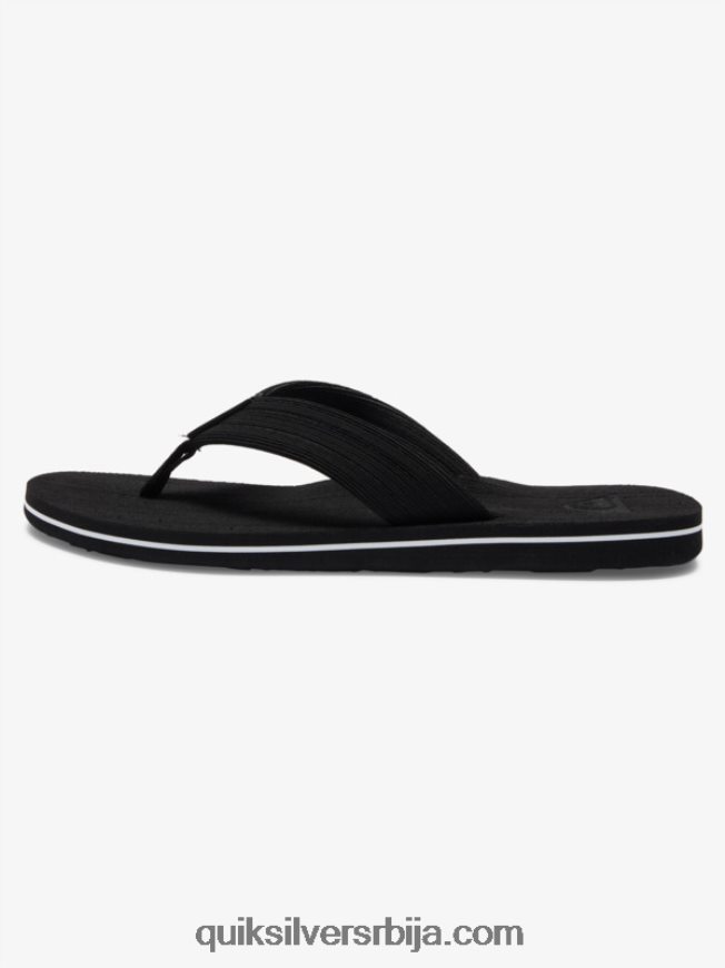 мушкарци Quiksilver молокаи опуштене сандале црно бели Z824VN1249