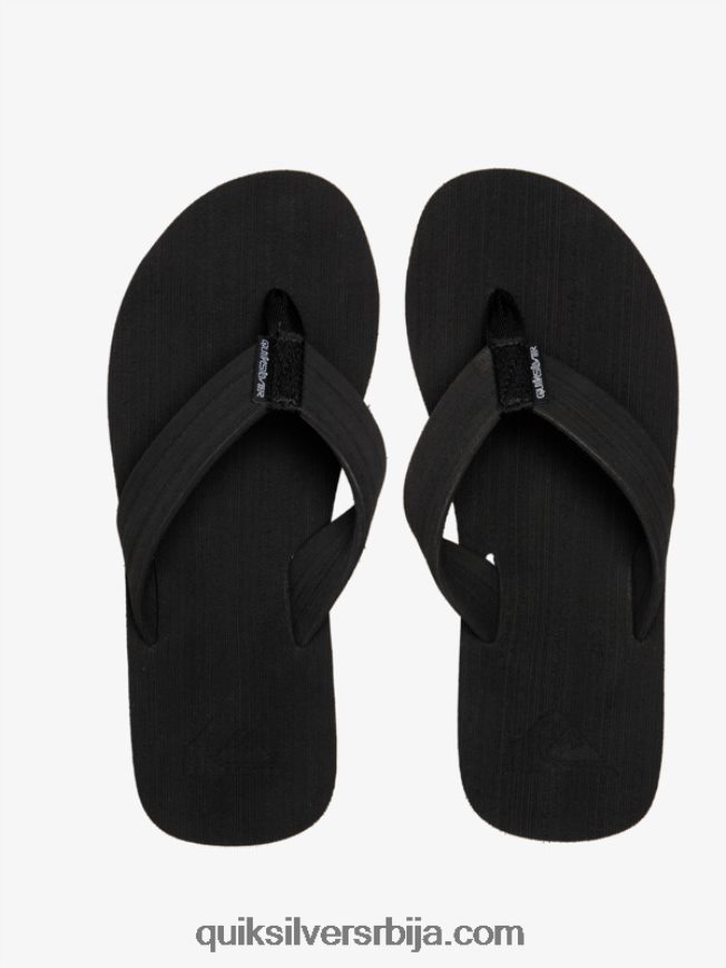 мушкарци Quiksilver молокаи опуштене сандале црно бели Z824VN1249