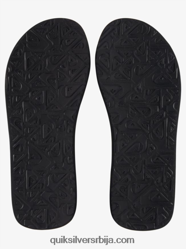 мушкарци Quiksilver молокаи опуштене сандале црно бели Z824VN1249