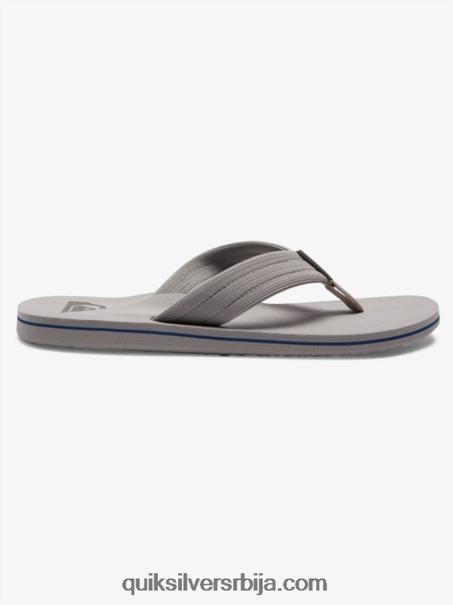 мушкарци Quiksilver молокаи опуштене сандале сиво/бело Z824VN1250