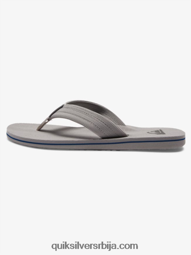 мушкарци Quiksilver молокаи опуштене сандале сиво/бело Z824VN1250