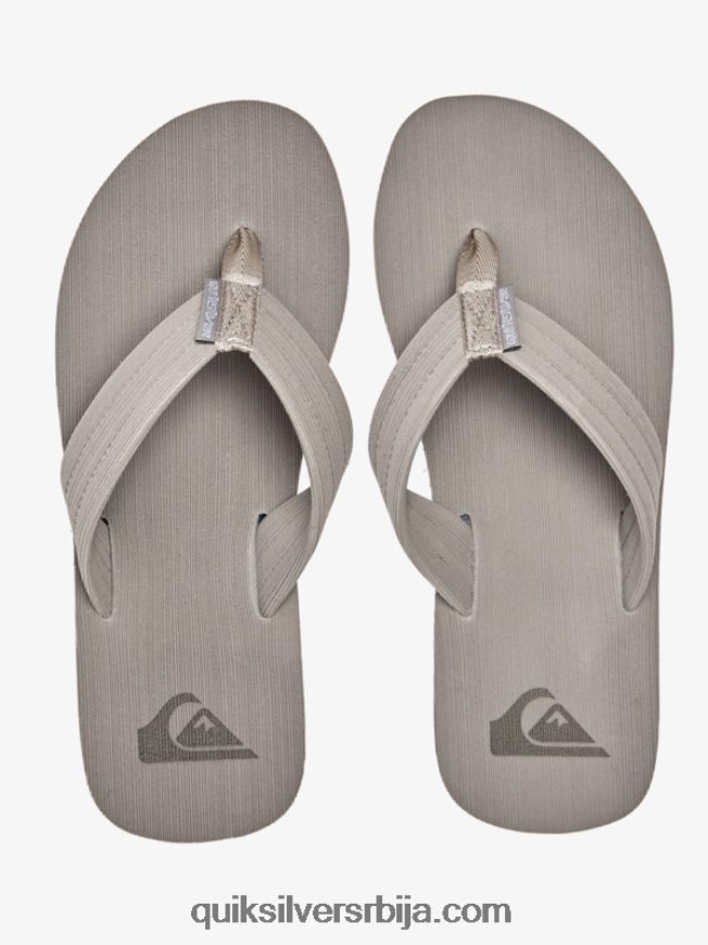 мушкарци Quiksilver молокаи опуштене сандале сиво/бело Z824VN1250