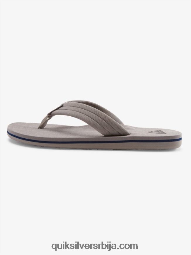 мушкарци Quiksilver молокаи опуштене сандале сиво/бело Z824VN1250