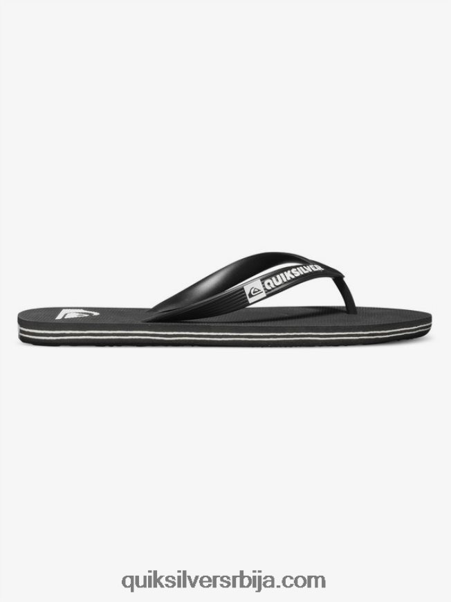 мушкарци Quiksilver молокаи јапанке црно бели Z824VN1591