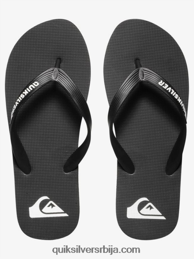 мушкарци Quiksilver молокаи јапанке црно бели Z824VN1591