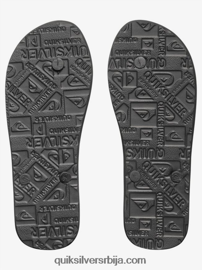 мушкарци Quiksilver молокаи јапанке црно бели Z824VN1591