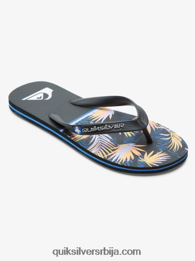мушкарци Quiksilver јапанке молокаи дивизије црн Z824VN1639
