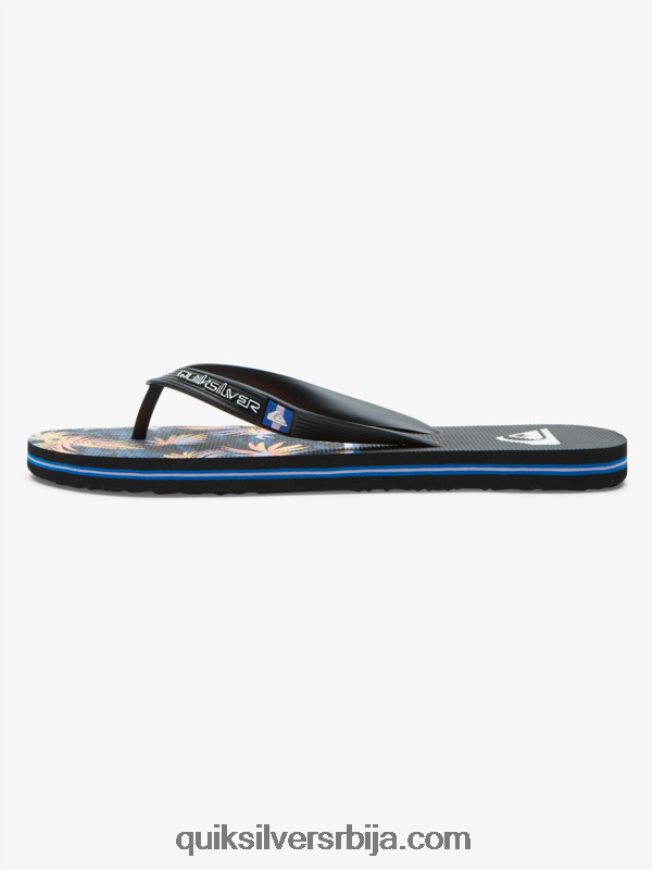 мушкарци Quiksilver јапанке молокаи дивизије црн Z824VN1639