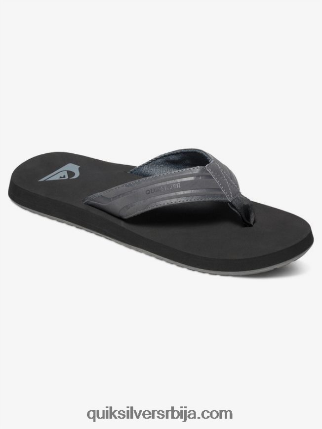 мушкарци Quiksilver сандале са мајмунским кључем сива/црна Z824VN1645