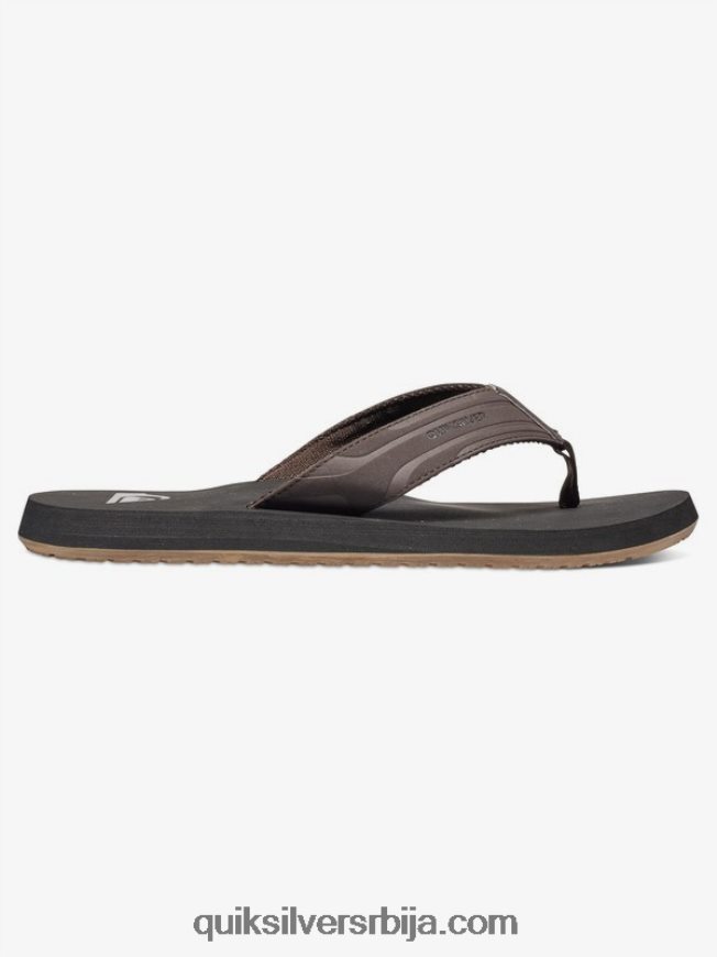мушкарци Quiksilver сандале са мајмунским кључем браон црни Z824VN1646