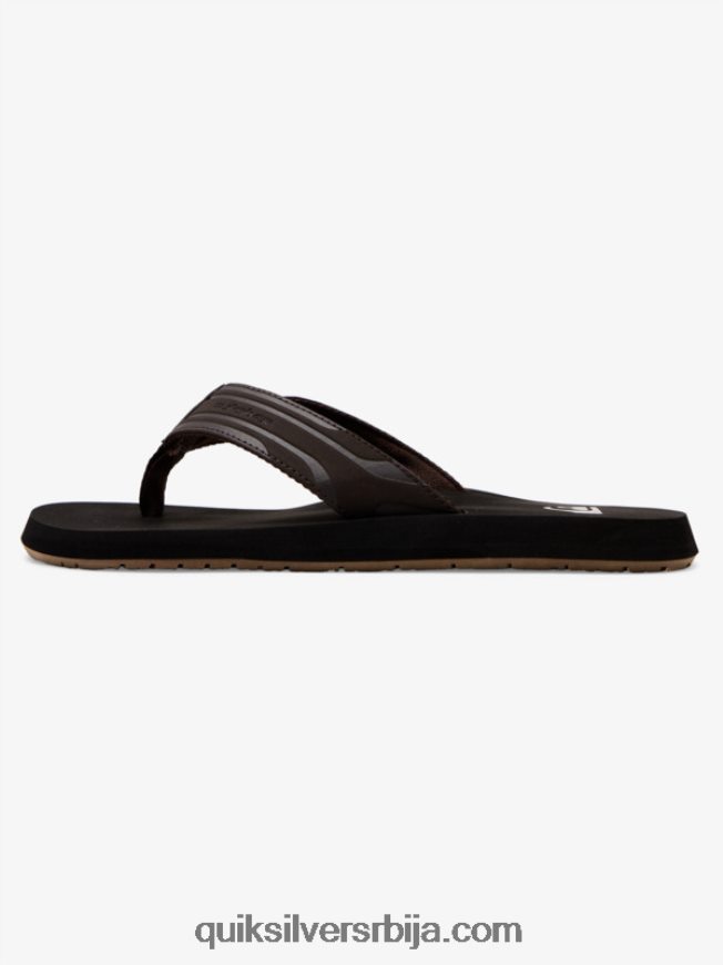 мушкарци Quiksilver сандале са мајмунским кључем браон црни Z824VN1646