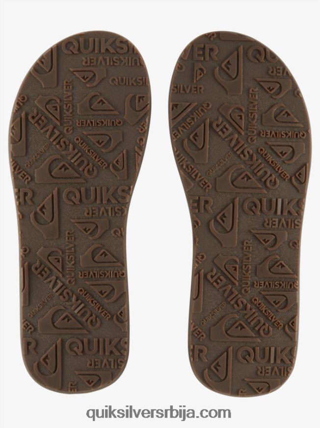 мушкарци Quiksilver резбарске кожне сандале браон Z824VN1773