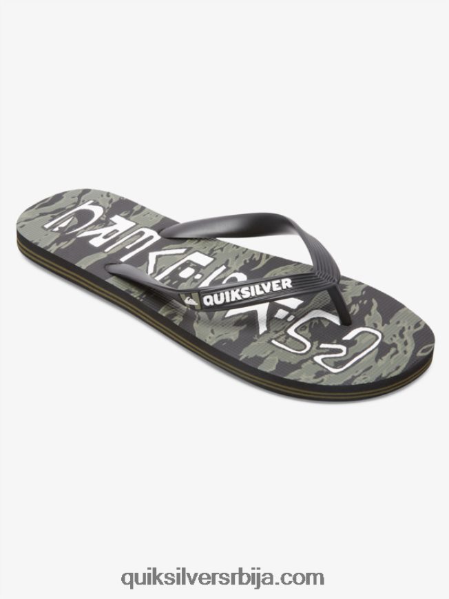 мушкарци Quiksilver Молокаи ацид дроп јапанке црно/зелено Z824VN1776