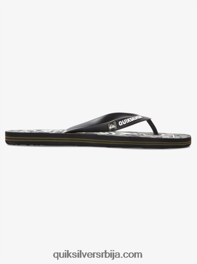 мушкарци Quiksilver Молокаи ацид дроп јапанке црно/зелено Z824VN1776