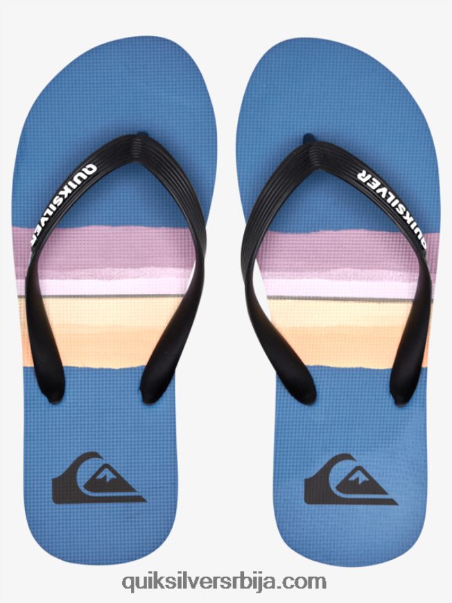 мушкарци Quiksilver Молокаи смоле нијанса јапанке црна/плава/сива Z824VN1789