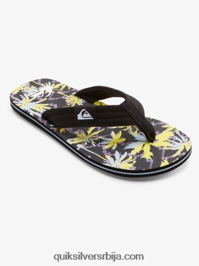 мушкарци Quiksilver молокаи опуштене сандале црно/жуто Z824VN1833