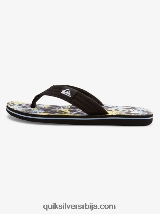 мушкарци Quiksilver молокаи опуштене сандале црно/жуто Z824VN1833