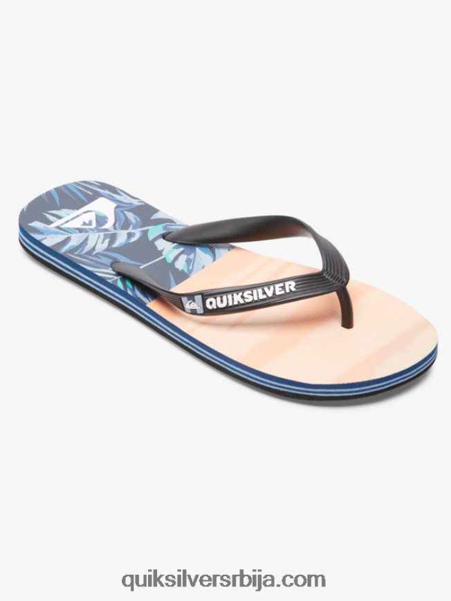 мушкарци Quiksilver молокаи пет-о јапанке црна/наранџаста/зелена Z824VN1857