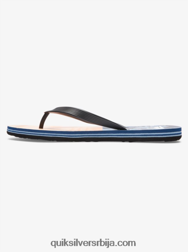 мушкарци Quiksilver молокаи пет-о јапанке црна/наранџаста/зелена Z824VN1857
