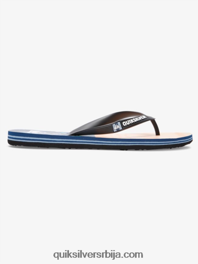 мушкарци Quiksilver молокаи пет-о јапанке црна/наранџаста/зелена Z824VN1857