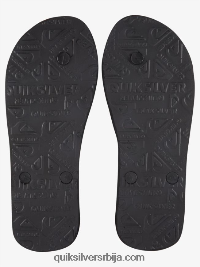 мушкарци Quiksilver молокаи пет-о јапанке црна/наранџаста/зелена Z824VN1857