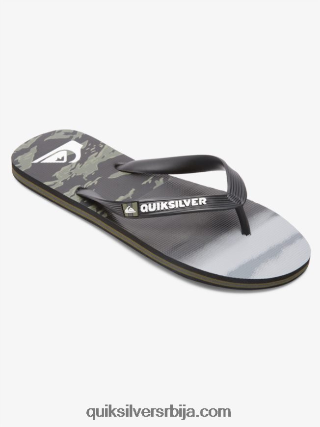 мушкарци Quiksilver молокаи пет-о јапанке црно/зелено Z824VN1858